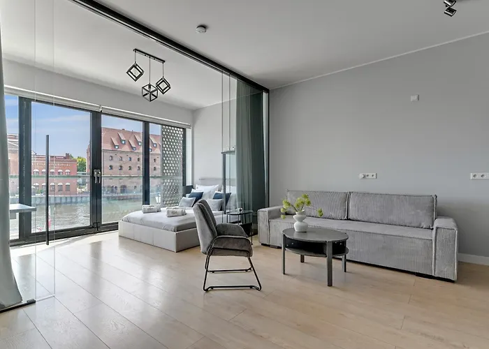 Symfonia Amazing River View By Downtown Apartman Gdańsk