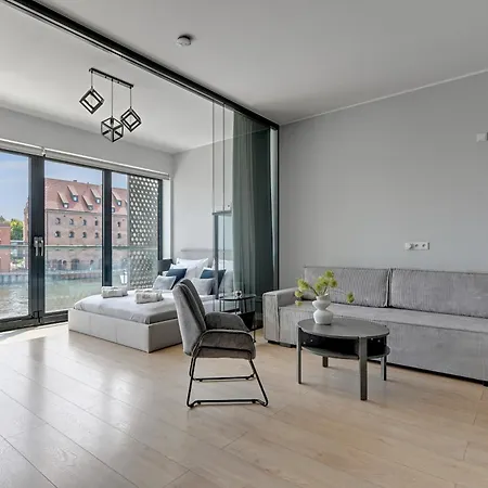 Symfonia Amazing River View By Downtown Апартаменты Гданьск